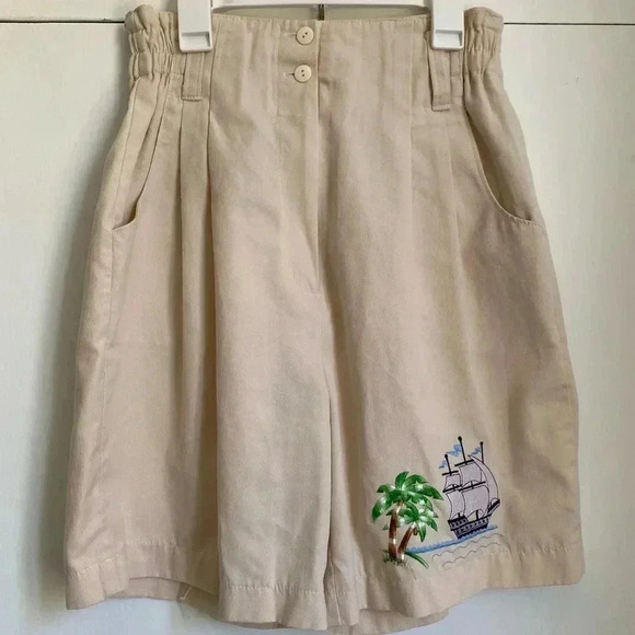 Embroidered bermuda shorts S - Picture 1 of 3